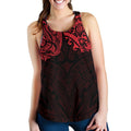 New Zealand Women'S Racerback Tank, Maori Polynesian Tattoo Red - Vibe Hoodie