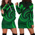 new-zealand-maori-mangopare-women-hoodie-dress-polynesian-green-1