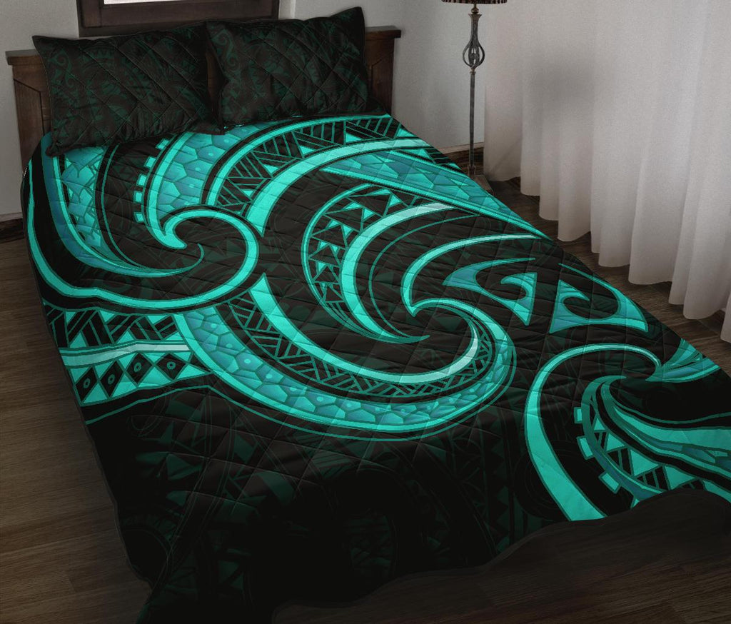 new-zealand-maori-mangopare-quilt-bed-set-polynesian-turquoise