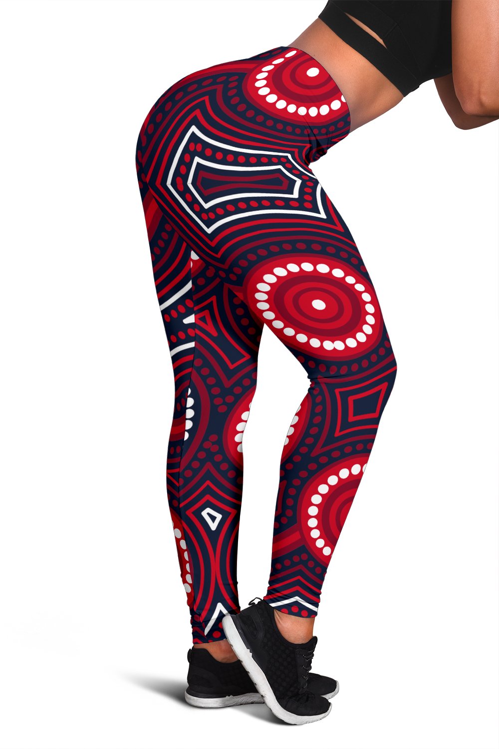 reds-rugby-australian-women-leggings-simple-indigenous-queensland