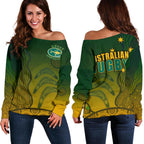 Off Shoulder Sweater, Aboriginal Australian Rugby Sweater - Vibe Hoodie