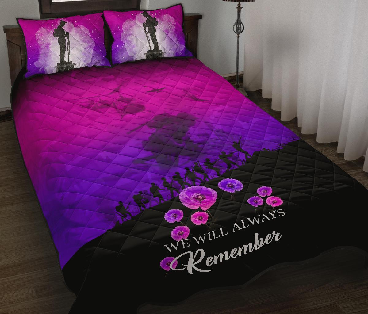 remember-anzac-new-zealand-quilt-bed-set-pink