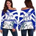 Canterbury-Bankstown Bulldogs Women Off Shoulder Sweater Indigenous - NO.1 - Vibe Hoodie