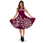 Queensland Women's Dress Maroons Simple Indigenous - Vibe Hoodie