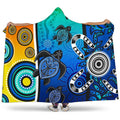 aboriginal-hooded-blanket-indigenous-turtle-dot-painting-art