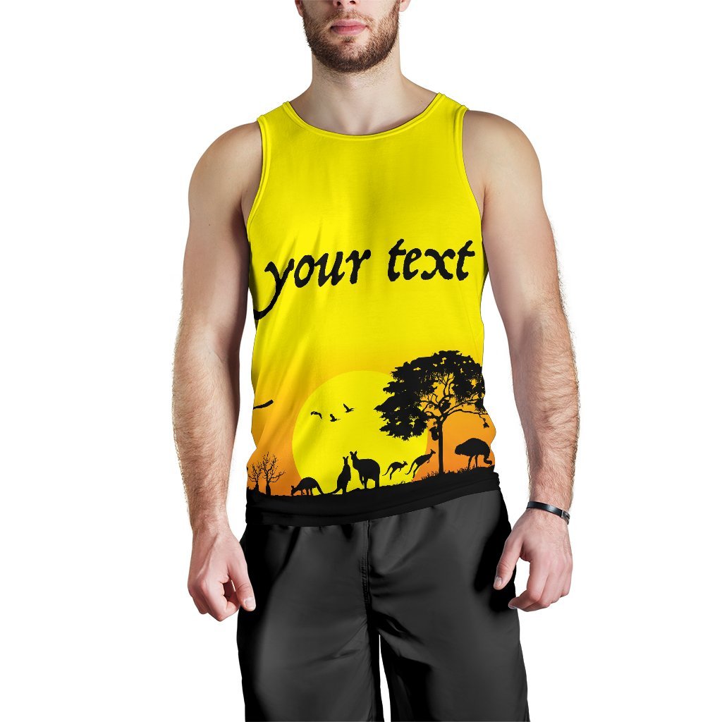 custom-text-mens-tank-top-sunset-australia-view