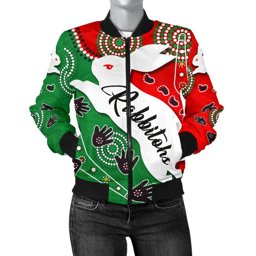 rabbitohs-forever-women-bomber-jacket-indigenous