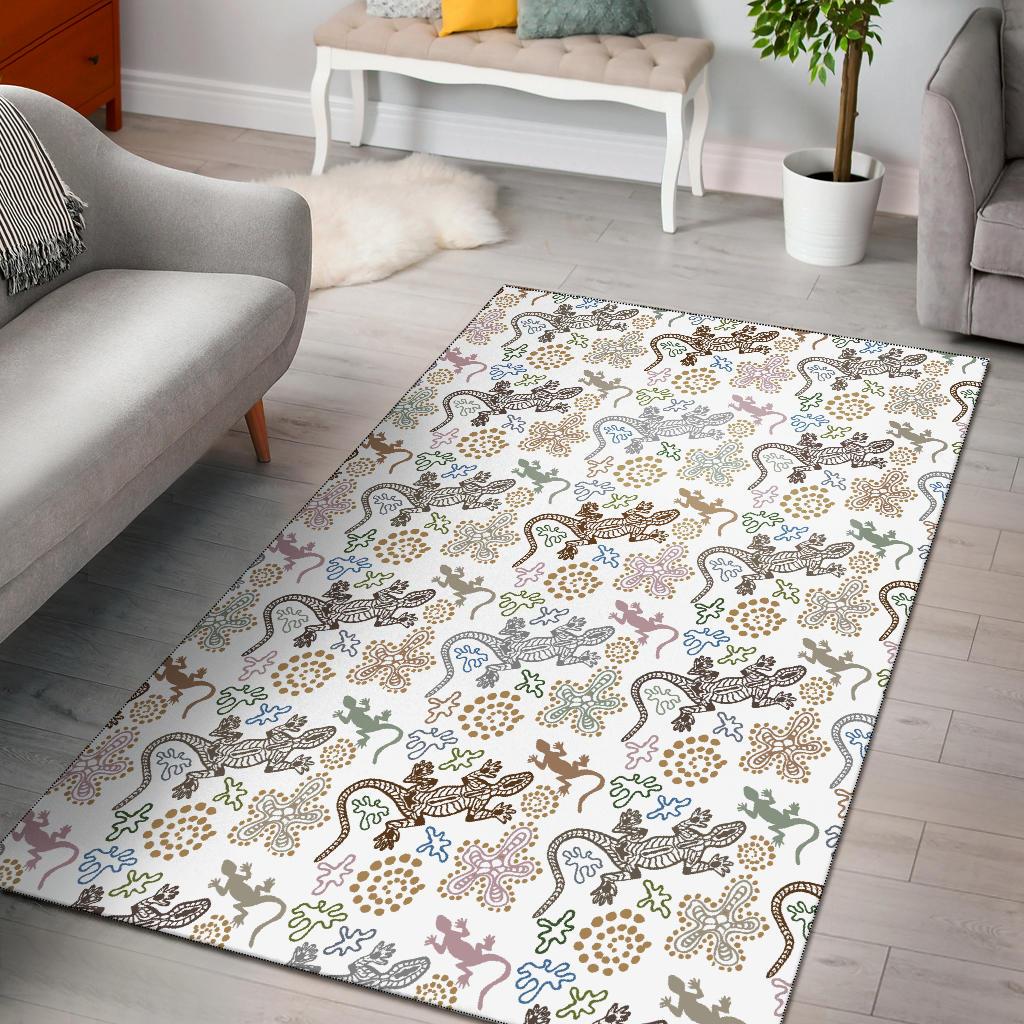 area-rug-aboriginal-dot-painting-rug-lizard