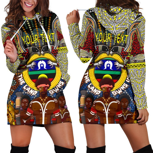 custom-text-the-land-owns-us-womens-hoodie-dress