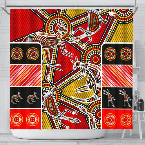aboriginal-shower-curtain-kangaroo-dot-painting-patterns