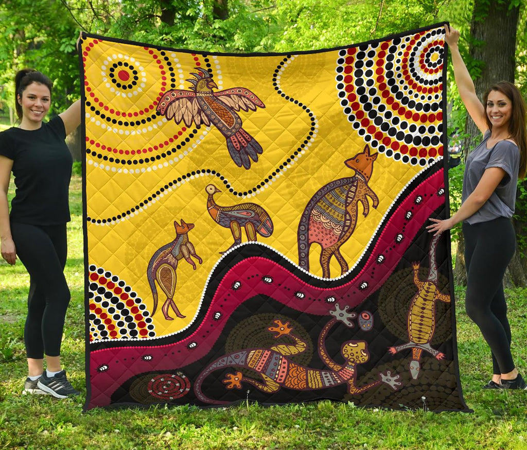aboriginal-premium-quilt-indigenous-animals-life-art