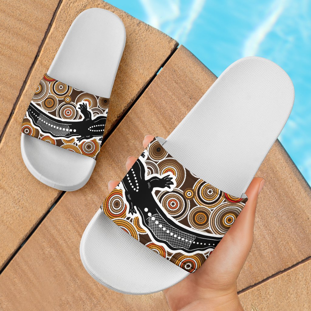 aboriginal-slide-sandals-aboriginal-crocodile-circle-dot-painting-ver-01