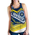 Proud Cowboys Women Racerback Tank Indigenous North Queensland - Vibe Hoodie