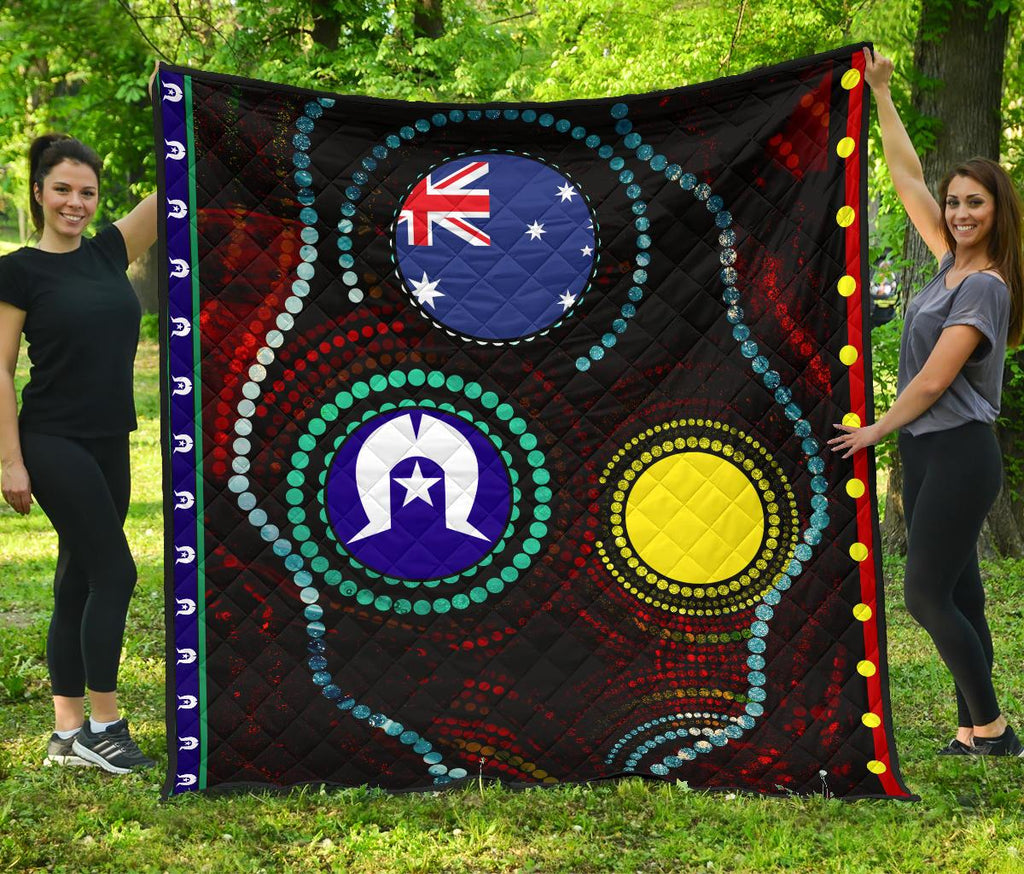premium-quilt-aboriginal-dot-patterns-flag