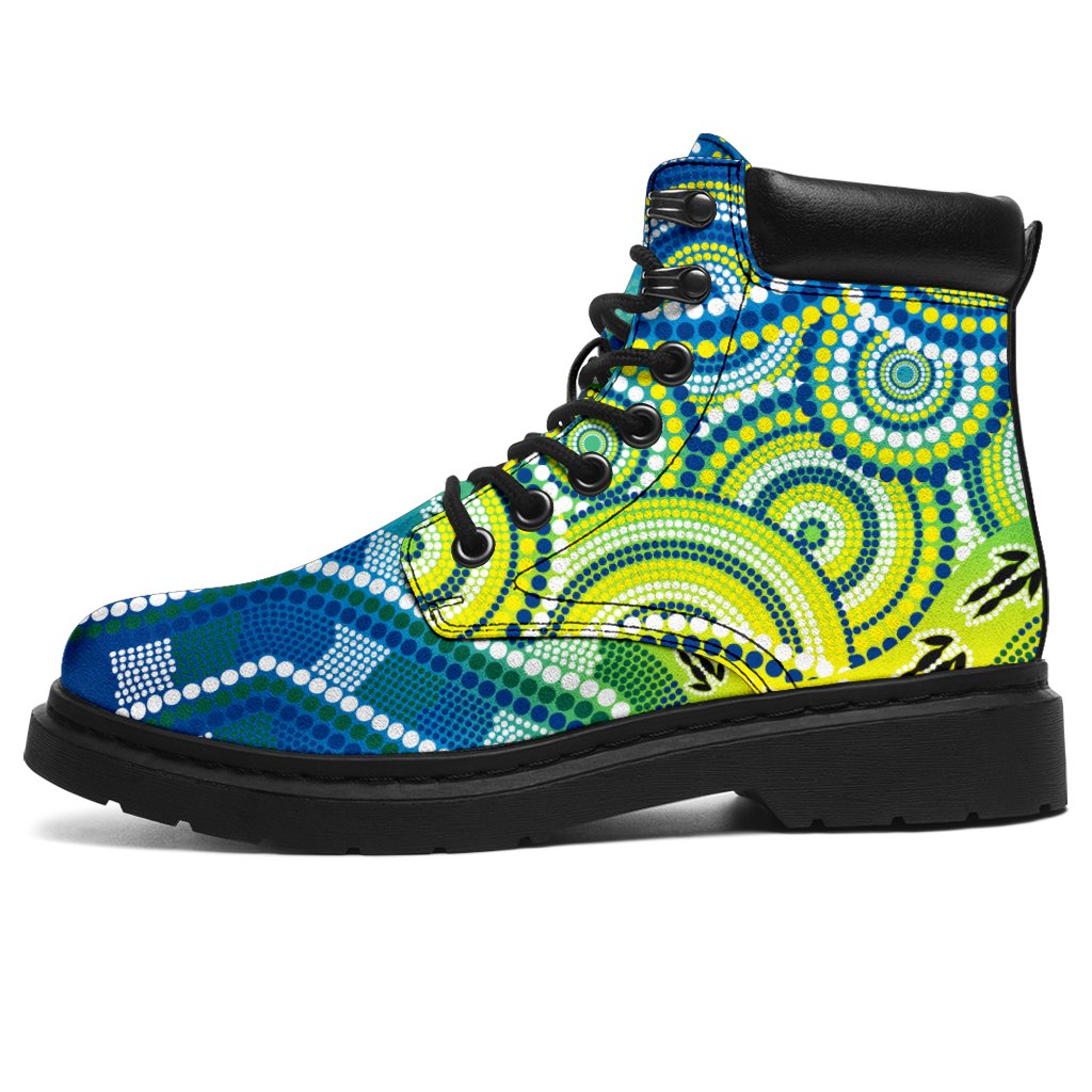 aboriginal-all-season-boots-dot-painting-indigenous-circle-patterns-ver-02