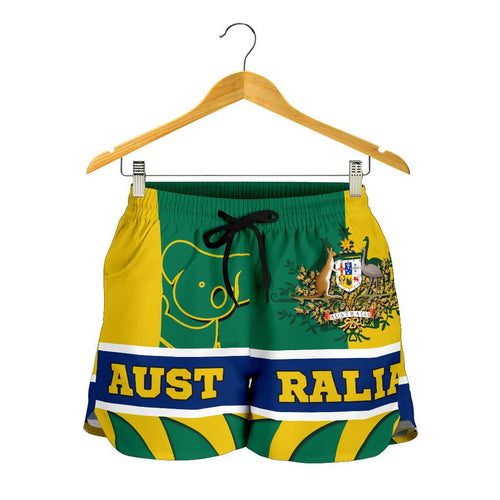 Shorts - Australian Coat Of Arms Shorts Koala - Women - Vibe Hoodie