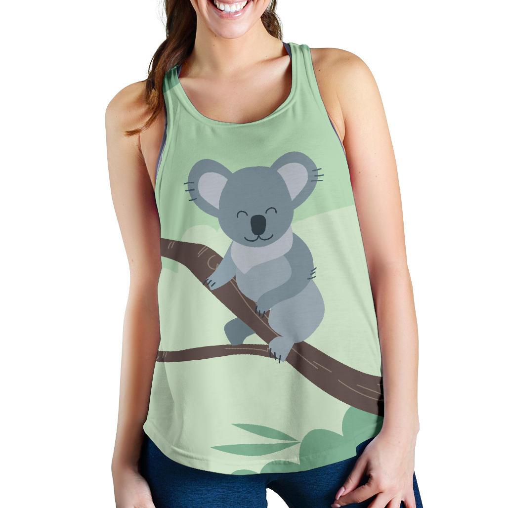 Racerback Tank - Koala Top Tank Smile Tree - Women - Vibe Hoodie
