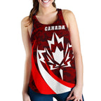 Canada - True North Strong And Free Racerback Tank - Vibe Hoodie