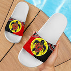 aboriginal-slide-sandals-turtle-footprint-circle-dot-painting-ver-01