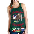 Christmas Women's Racerback Tank Green - Merry Christmas - Vibe Hoodie