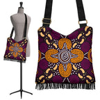 aboriginal-crossbody-boho-handbag-flowers-dot-panting-art