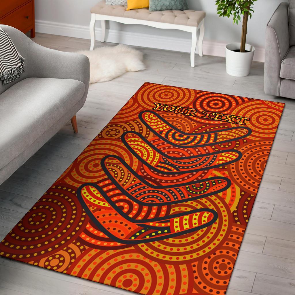aboriginal-personalised-area-rug-aboriginal-boomerangs-and-dot-circle