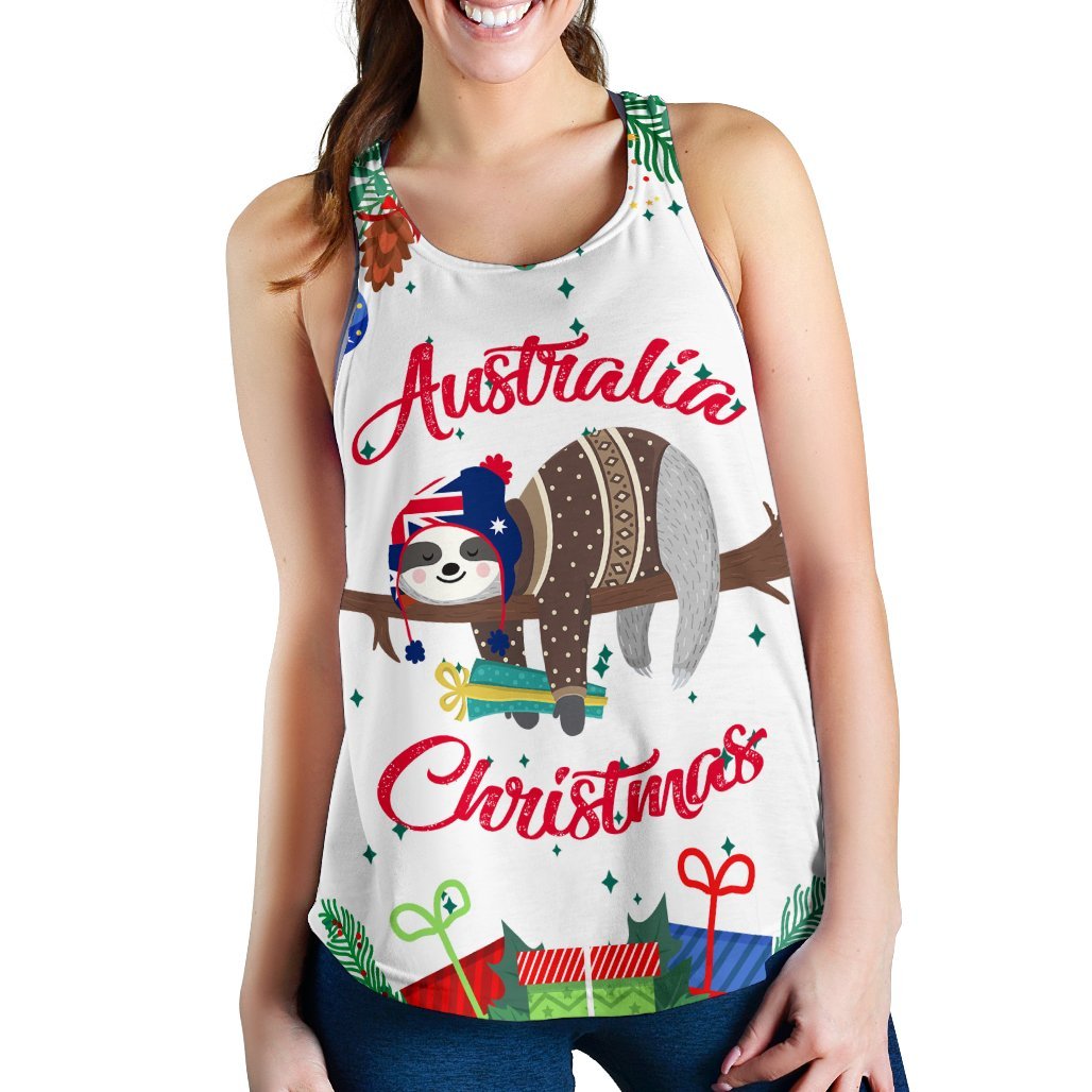 Christmas Women's Racerback Tank - Merry Christmas - Vibe Hoodie