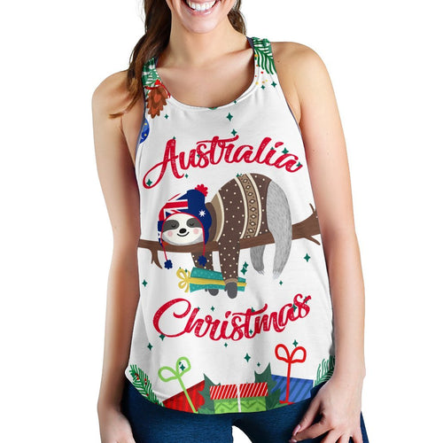 Christmas Women's Racerback Tank - Merry Christmas - Vibe Hoodie
