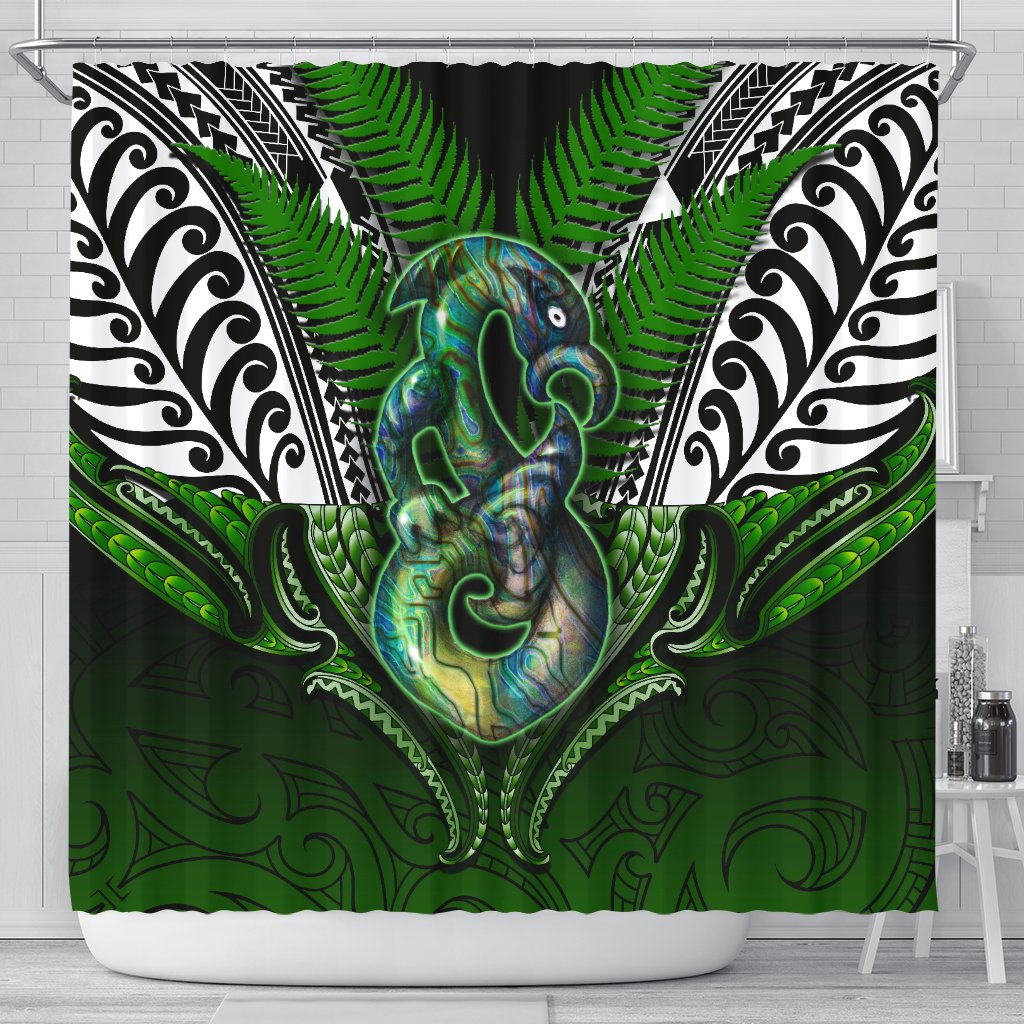manaia-mythology-shower-curtain-silver-fern-maori-tattoo