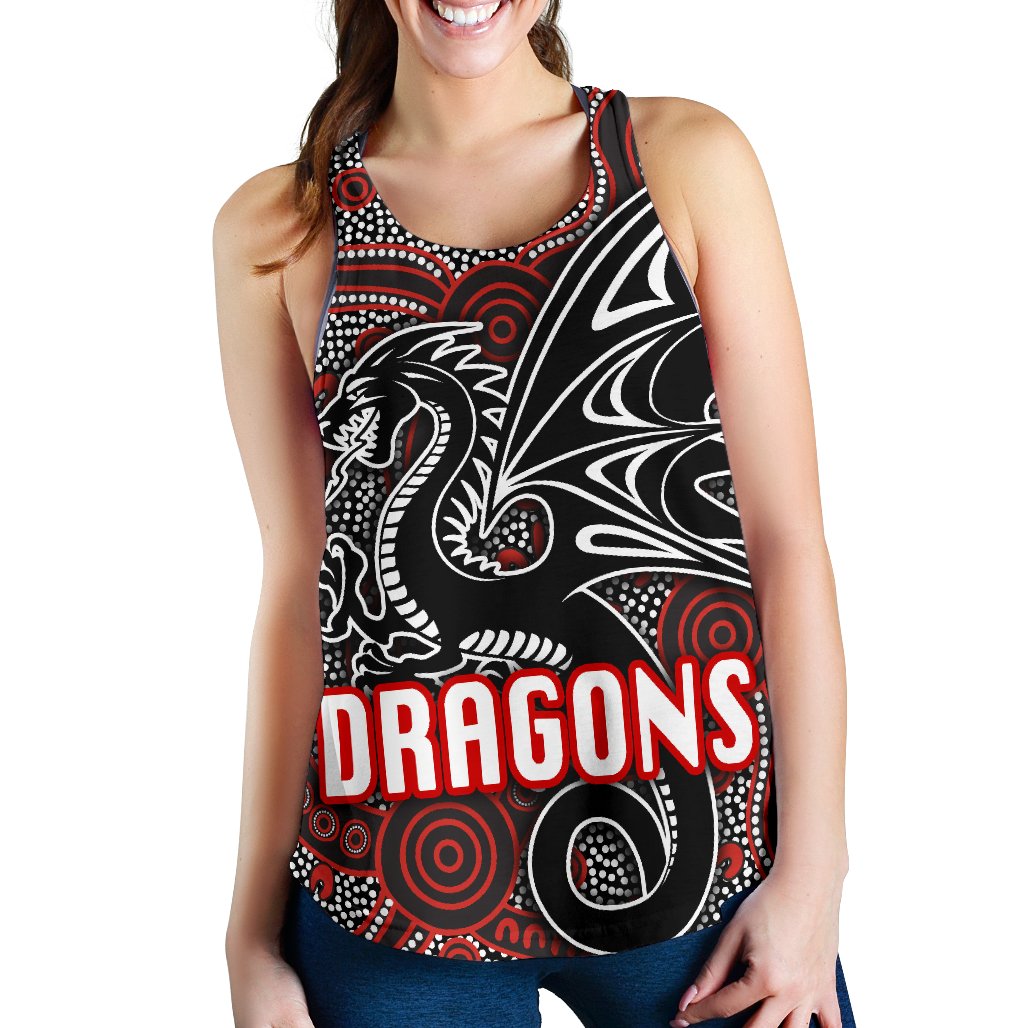 St. George Dragons Women Racerback Tank Unique Indigenous - Vibe Hoodie