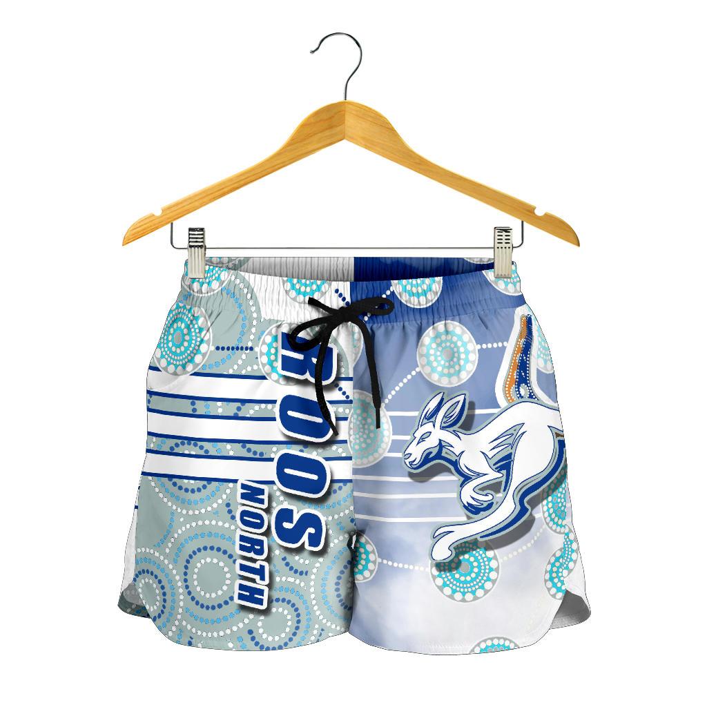Melbourne Kangaroos Women Shorts Indigenous North - Roos - Vibe Hoodie