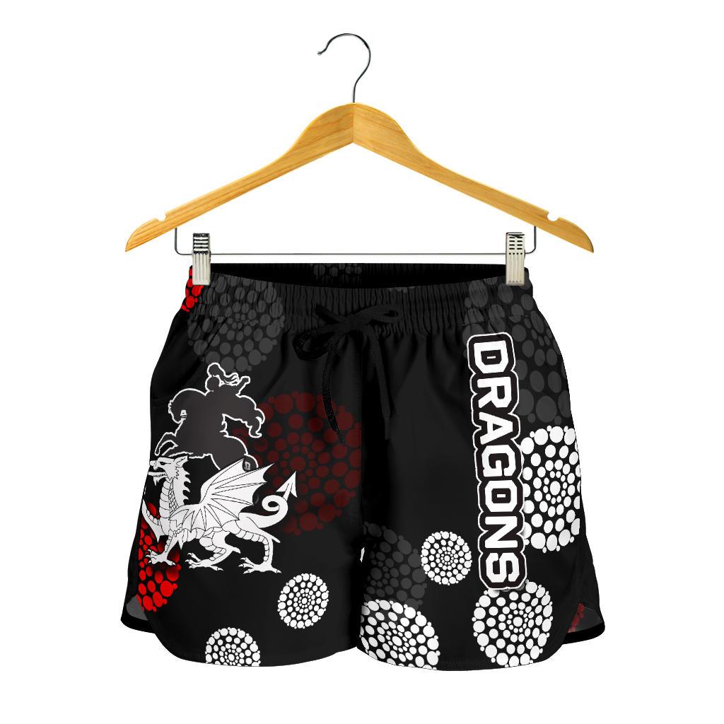 St. George Illawarra Dragons All Over Print Women's Shorts Aboriginal