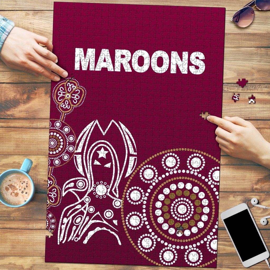 queensland-premium-wood-jigsaw-puzzle-maroons-simple-indigenous