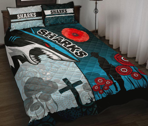 sharks-quilt-bed-set-cronulla-anzac-day