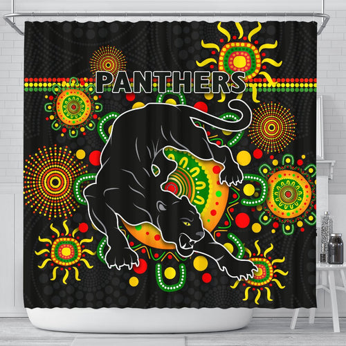 penrith-shower-curtain-indigenous-panthers-black