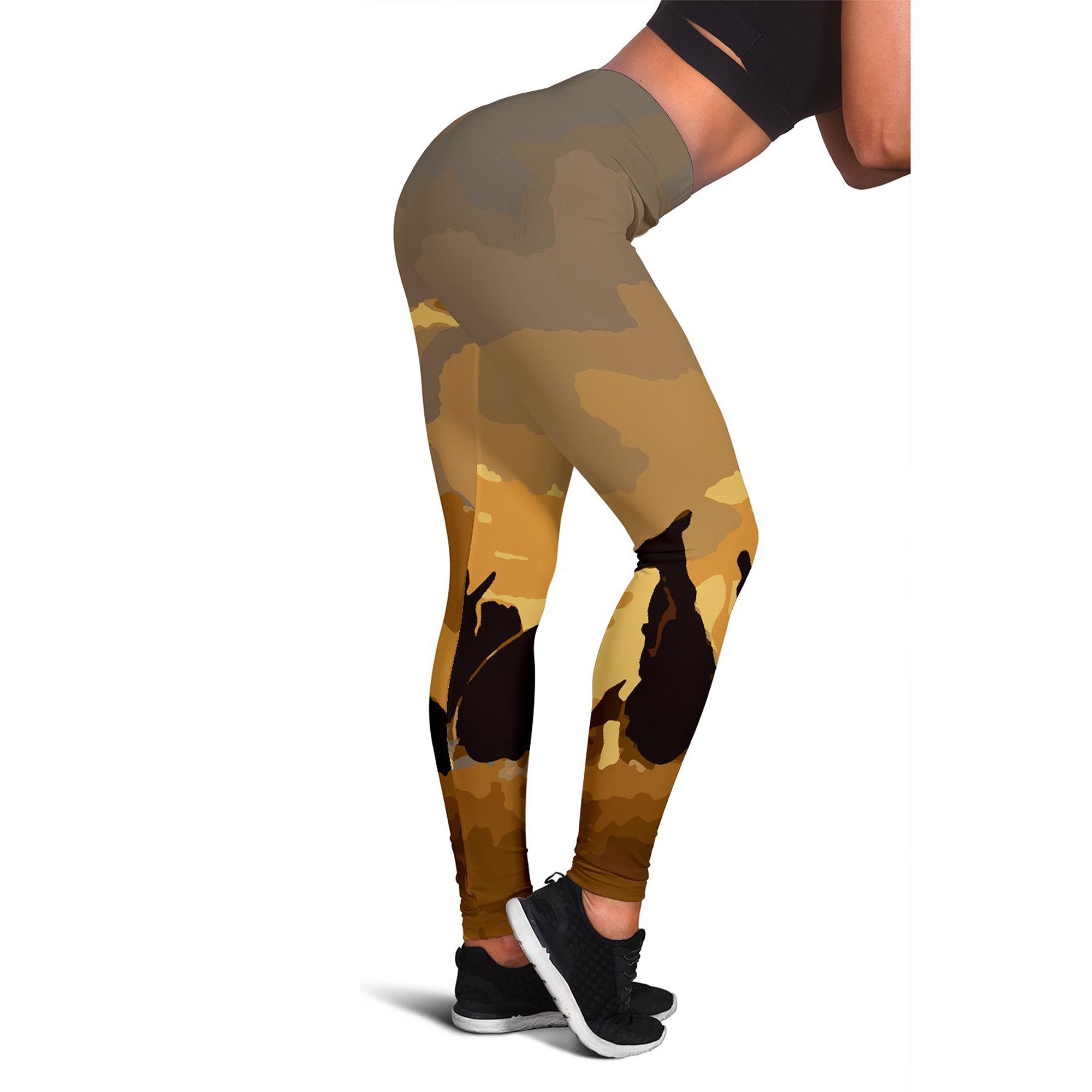 leggings-kangaroo-tight-pants-family-sunset-painting-ver02a