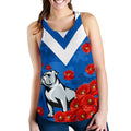 Bulldogs Women Racerback Tank Poppy Flowers - Vibe Hoodie
