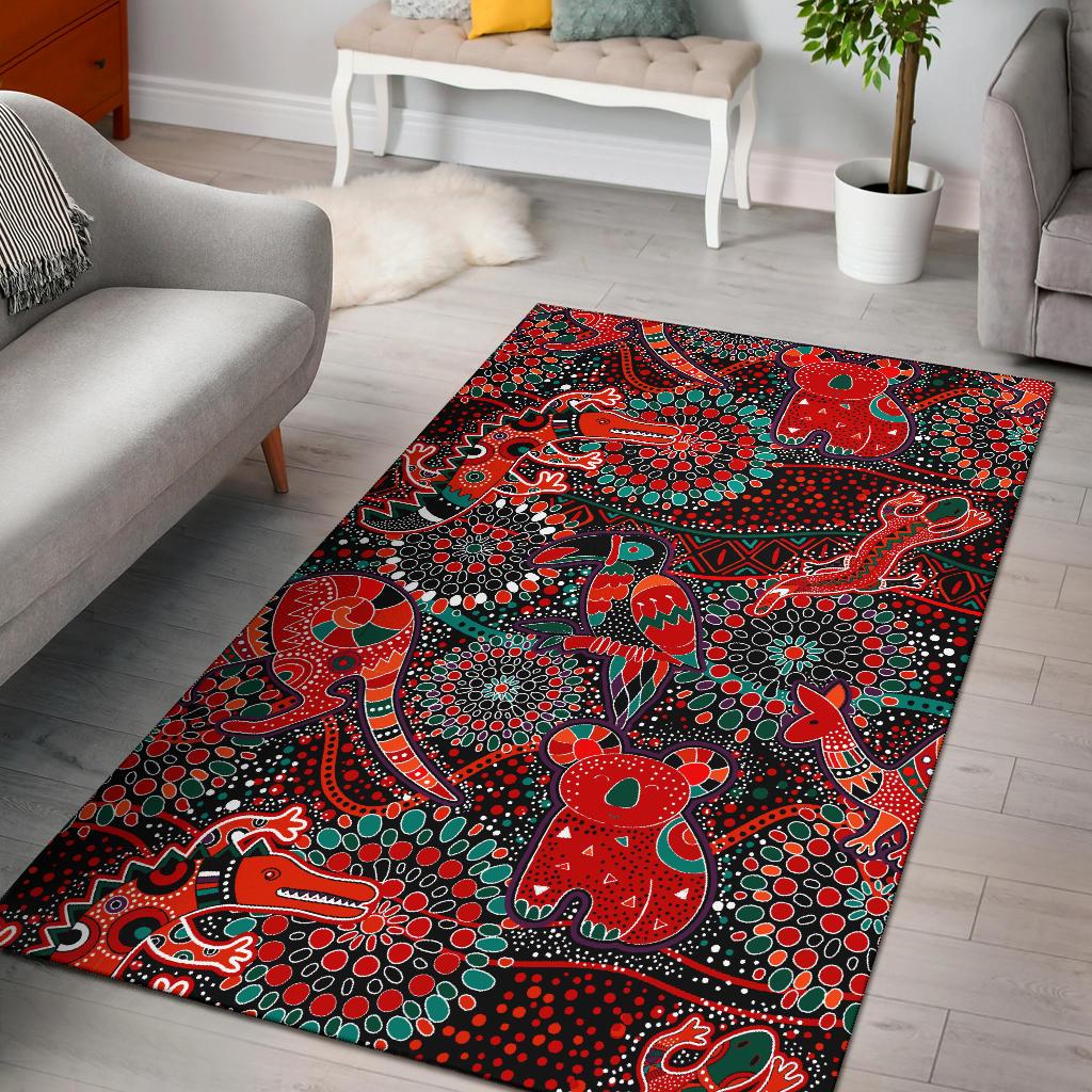 rugs-aboriginal-animal-dot-acrylic-paint