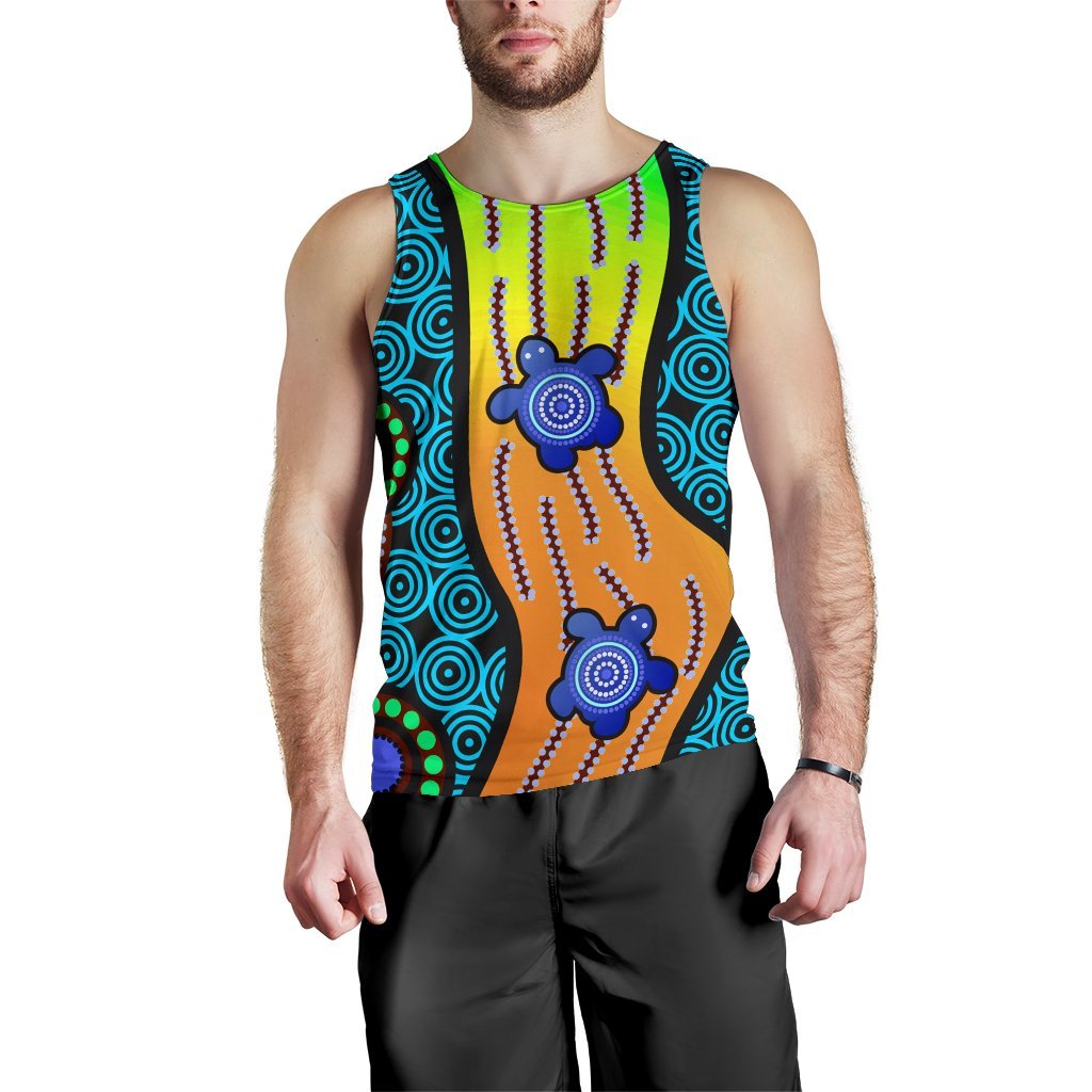 mens-tank-top-aboriginal-turtle