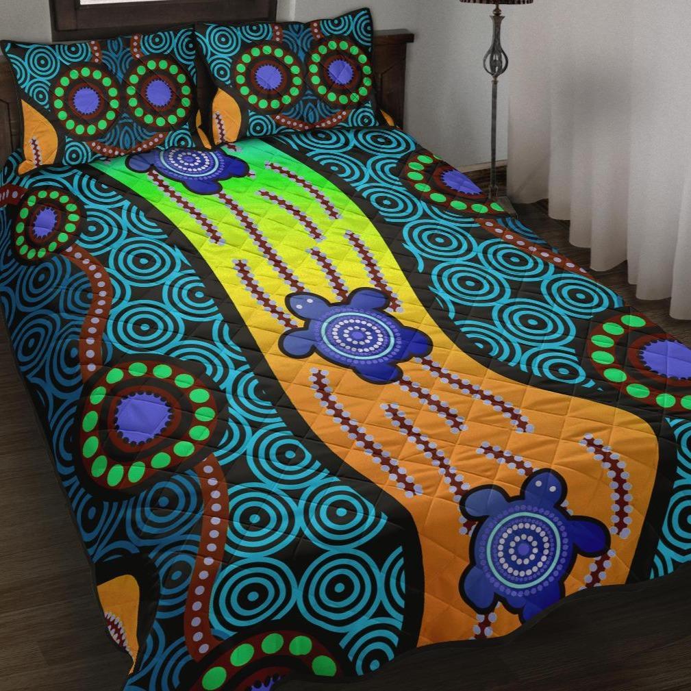 quilt-bed-set-aboriginal-turtle