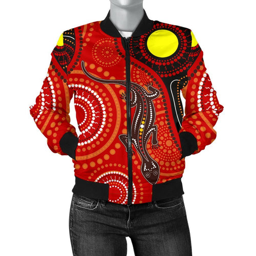 aboriginal-womens-bomber-jacket-australia-lizard-dot-painting-art