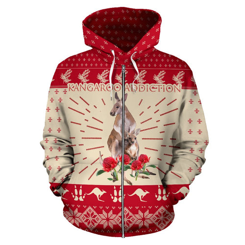 christmas-zip-up-hoodie-kangaroo-hoodie-waratah-flowers-unisex