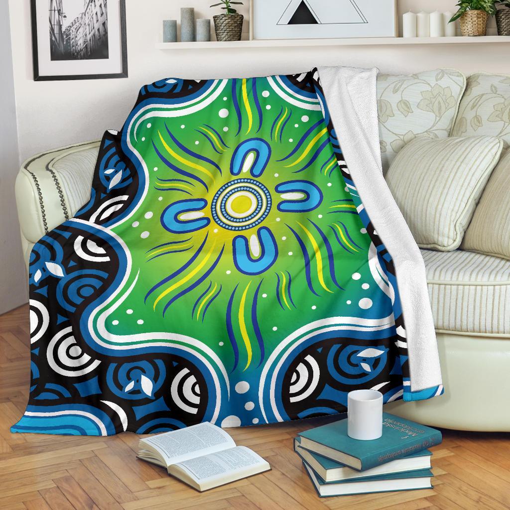 aboriginal-premium-blabnket-indegenous-dot-painting-art