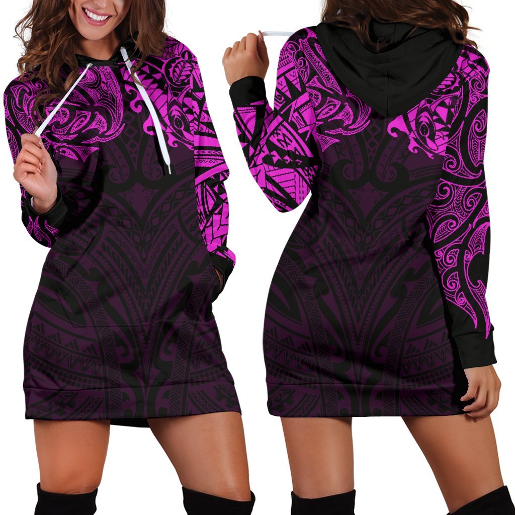 new-zealand-womens-hoodie-dress-maori-polynesian-tattoo-purple