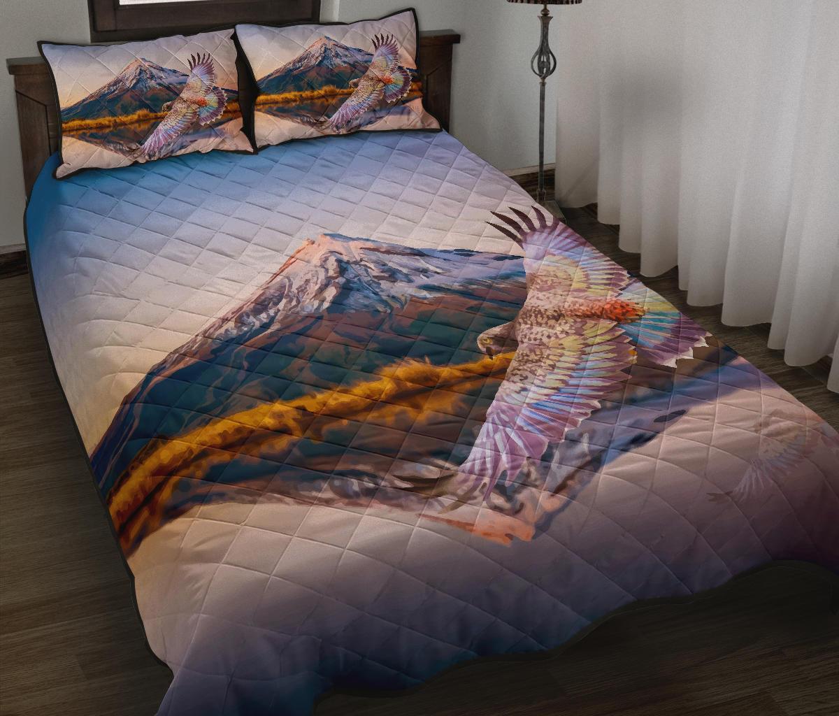 new-zealand-parrot-quilt-bed-set-kea-bird