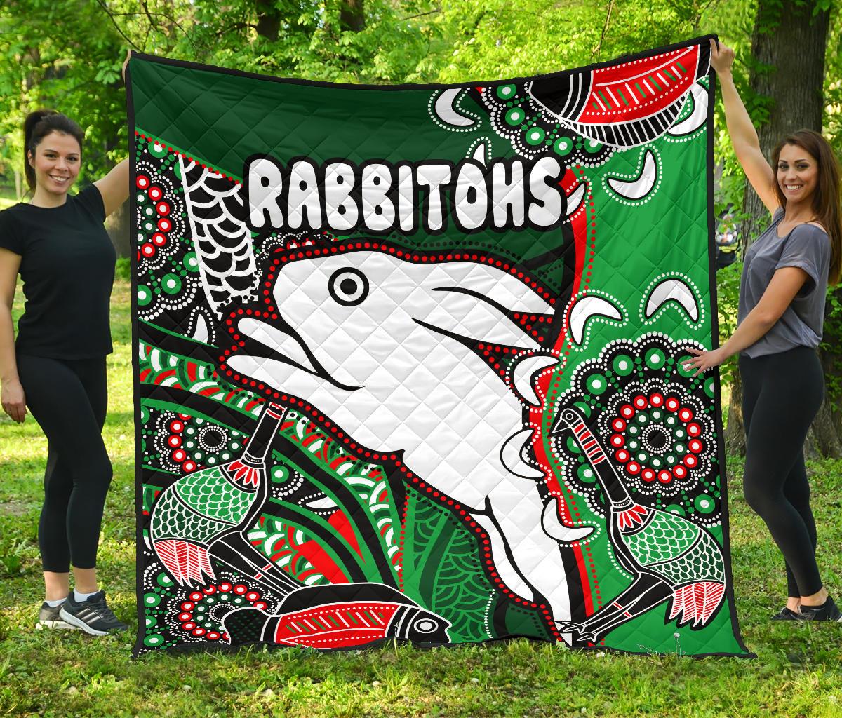 rabbitohs-premium-quilt-indigenous-survival-world