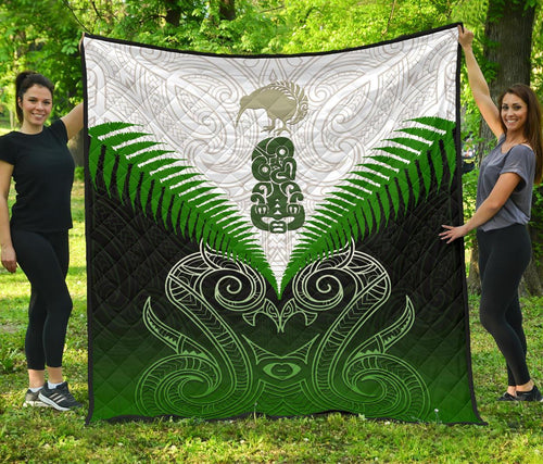 maori-manaia-premium-quilt-green