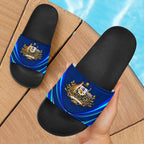 slide-sandals-glowing-curved-shoes-australian-coat-of-arms-black