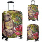 koala-luggage-cover-3d-koala-with-waratah-flower-suitcase-cover