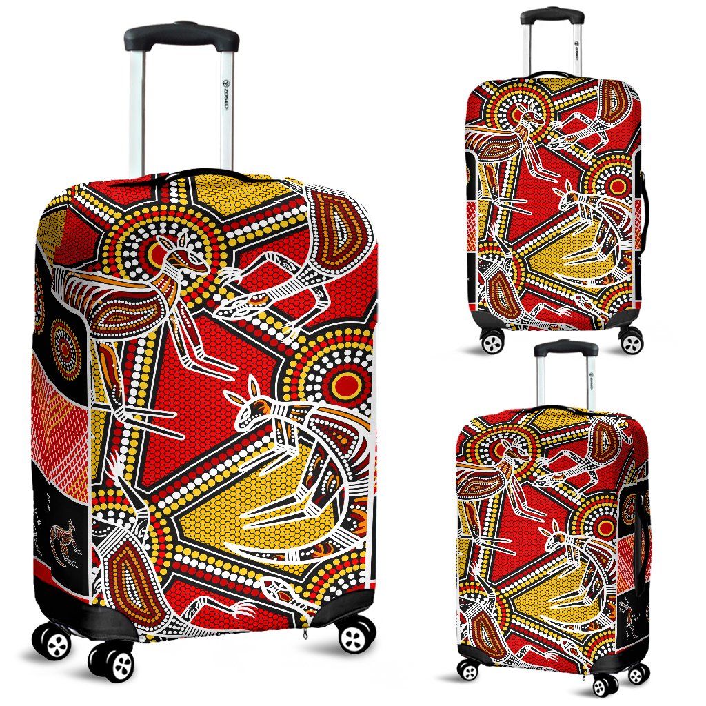 aboriginal-luggage-covers-kangaroo-dot-painting-patterns